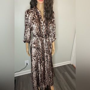 Stunning silky leopard print maxi dress by INC. Concepts. Size 12 fits 12-14.
